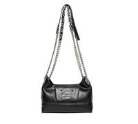 Schultertasche JUICY COUTURE "SOPHIE S. HOBO Damen", Damen, Gr. B/H/T: 16cm onesize, schwarz, Polyurethan, Taschen Schultertasche, Schultertasche Damen, Mini Bag, Handtasche, Fashion, Lifestyle, Sale