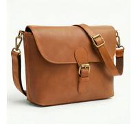 Schultertasche Leder braun YALE Umhängetasche Damen - Cognac