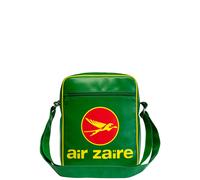 Logoshirt® Air Zaire I Logo I Umhängetasche I Schultertasche I Retro-Sporttasche I Medium I Kunstleder I Hochformat I grün I Lizenziertes Originaldesign