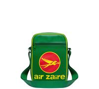 Logoshirt® Air Zaire I Logo I Umhängetasche I Schultertasche I Retro-Sporttasche I Small I Kunstleder I Hochformat I grün I Lizenziertes Originaldesign