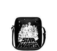 Schultertasche LOGOSHIRT "Krieg der Sterne - Emblem", Damen, Gr. B/H/T: 28cm x 32cm, schwarz, Lederimitat, bedruckt, Taschen Schultertasche, mit Krieg der Sterne-Frontprint (60029002-0) schwarz