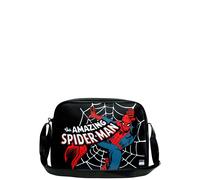Schultertasche LOGOSHIRT "Spider-Man", Damen, Gr. B/H/T: 37cm x 28cm, schwarz, Lederimitat, bedruckt, Taschen Schultertasche, mit Spider-Man-Logo (60217419-0) schwarz