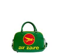 Logoshirt® Air Zaire I Logo I Weekender I 48h Reisetasche I Schultertasche I Retro-Sporttasche I Kunstleder I grün I Lizenziertes Originaldesign