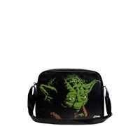 Schultertasche LOGOSHIRT "Yoda - Krieg der Sterne", Damen, Gr. B/H/T: 37cm x 28cm, schwarz, Lederimitat, bedruckt, Taschen Schultertasche, mit coolem Yoda-Frontprint (59585469-0) schwarz