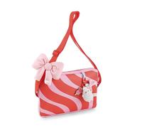 Schultertasche MOLANG mit längenverstellbarem Tragegurt 18x26x4cm - rosa - Verspielte MOLANG-Umhängetasche mit niedlicher Plüsch-Schleife, süße Crossbody-Bag für Alltag, Reisen & Freizeit | 62792