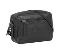 Schultertasche MUSTANG "Catania", Damen, Gr. B/H/T: 17cm x 14cm x 7cm, schwarz, Leder, Taschen Schultertasche (73203203-0)