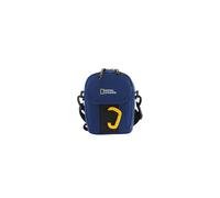 Schultertasche NATIONAL GEOGRAPHIC "EXPLORER III", Damen, Gr. B/H/T: 9cm x 21cm x 16cm, blau, Kunstfaser, unifarben, Taschen Schultertasche, hergestellt aus recycelten PET-Flaschen (67039651-0) blau