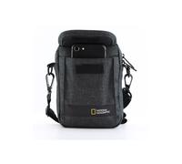 Schultertasche NATIONAL GEOGRAPHIC "Stream", Damen, Gr. B/H/T: 13,5cm x 18,5cm x 18,5cm, grau (anthrazit), Kunstfaser, unifarben, Taschen Schultertasche, mit abnehmbarem Schultergurt (27556133-0) anth