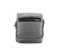 Schultertasche NATIONAL GEOGRAPHIC "Stream", Damen, Gr. B/H/T: 19cm x 22cm x 22cm, grau, Nylon, unifarben, Taschen Schultertasche, mit einem geräumigen Hauptfach (40596750-0) grau