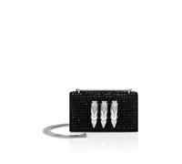 Schultertasche PHILIPP PLEIN "Claw Clutch Mit Schmucksteinen", Damen, 02, schwarz, Taschen Schultertasche (92940528-0) 02, schwarz