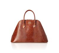 Schultertasche PHILIPP PLEIN "Cocco Crocco Geprägt", Damen, 04, braun, Taschen Schultertasche (41009438-0) 04, braun