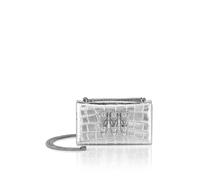 Schultertasche PHILIPP PLEIN "Crocco Print", Damen, 70, silber, Taschen Schultertasche (97769016-0) 70, silber