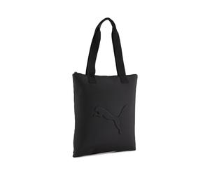 Schultertasche PUMA "BUZZ TOTE", Mädchen, Gr. B/H/T: 35cm x 39cm, schwarz (puma schwarz), Polyester, unifarben, Taschen Schultertasche, sportlicher Stil, mit Tragegriffen aus Gurtband, aus Polyester (