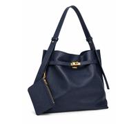 Schultertasche "Roma", Damen, Gr. B/H/T: 38cm x 30cm x 8cm onesize, blau, Leder, COLLEZIONE ALESSANDRO, Taschen Schultertasche, aus softem Leder, Made in Italy (72297142-0) blau