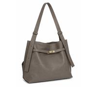 Schultertasche "Roma", Damen, Gr. B/H/T: 38cm x 30cm x 8cm onesize, grau (taupe), Leder, COLLEZIONE ALESSANDRO, Taschen Schultertasche, aus softem Leder, Made in Italy (74063369-0) taupe