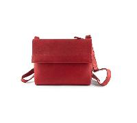 Schultertasche, rot.