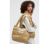 Schultertasche SENSES.THE LABEL, Damen, Gr. B/H/T: 33cm x 43cm x 14cm, light cognac, Polyamid, unifarben, Taschen Schultertasche, mit Innenfach (85031727-0) light cognac