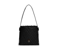 Schultertasche TOMMY HILFIGER "TH BRAIDED SHOULDER BAG", Damen, Gr. B/H/T: 29cm x 24cm x 4cm, schwarz, Lederimitat, Taschen Schultertasche, Damen Tragetasche, Umhängetasche, Abendtasche mit TH-Logo (7