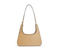 Schultertasche TOMMY HILFIGER "TH MODERN SHOULDER BAG", Damen, Gr. B/H/T: 33cm x 30cm x 14cm, khaki, Lederimitat, Taschen Schultertasche, Umhängetasche, Handtasche, Tragetasche mit Logoprägung (481599