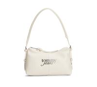 Schultertasche TOMMY JEANS "TJW BOLD SHOULDER BAG", Damen, Gr. B/H/T: 25,5cm x 15cm x 12cm, beige, Lederimitat, Strukturmuster, Taschen Schultertasche, Damen Schultertasche, Henkeltasche mit Kordel un