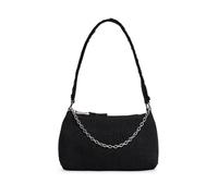 Schultertasche TOMMY JEANS "TJW COOL DENIM SHOULDER BAG", Damen, Gr. B/H/T: 23cm x 15cm x 13cm, nachtblau, Baumwolle, Taschen Schultertasche, Damen Tragetasche, Minibag mit edler Logostickerei (840170