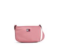 Schultertasche TOMMY JEANS "TJW DAILY SHOULDER BAG", Damen, Gr. B/H/T: 23cm x 14,5cm x 8cm, rosa, Textil, unifarben, Taschen Schultertasche, Damen Umhängetasche, Freizeittasche mit Logo-Schriftzug (70