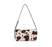 Schultertasche TOMMY JEANS "TJW MUST COW SHOULDER BAG", Damen, Gr. B/H/T: 25,5cm x 13cm x 4,5cm, braun (kuhprint), Leder, Taschen Schultertasche, Damen Tragetasche, Umhängetasche in modischem Kuh-Prin