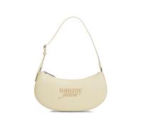 Schultertasche TOMMY JEANS "TJW MUST SHOULDER BAG", Damen, Gr. B/H/T: 27cm x 15cm x 3cm, creme, Lederimitat, Taschen Schultertasche, Damen Handtasche, Tragetasche mit Logoschriftzug (64441161-0) creme