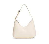 Schultertasche TOMMY JEANS "TJW MUST SHOULDER BAG", Damen, Gr. B/H/T: 27cm x 23,5cm x 7,5cm, beige (creme), Lederimitat, unifarben, Taschen Schultertasche, Damen Umhängetasche, Abendtasche mit Logo-Sc