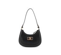 Schultertasche U.S. POLO ASSN. "JONES CHIC SMALL HOBO BAG. Damen", Damen, Gr. B/H/T: 5cm x 21cm x 5cm onesize, schwarz, Polyurethan, Taschen Schultertasche, Schultertasche Damen, Abendtasche, Fashion,