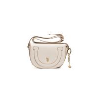 Schultertasche U.S. POLO ASSN. "LAWSON FLAP CROSSBODY BAG Damen", Damen, Gr. B/H/T: 6cm x 15cm onesize, natural, Polyurethan, Taschen Schultertasche, Schultertasche Damen, Abendtasche, Fashion, Lifest
