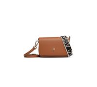 Schultertasche U.S. POLO ASSN. "MANSION FLAP CROSSBODY BAG Damen", Damen, Gr. B/H/T: 7cm x 13cm onesize, camel, Polyurethan, Taschen Schultertasche, Schultertasche Damen, kleine Handtasche, Fashion, L