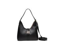 Schultertasche U.S. POLO ASSN. "MARGARET HOBO BAG Damen", Damen, Gr. B/H/T: 10cm x 27cm onesize, schwarz, Polyurethan, Taschen Schultertasche, Schultertasche Damen, Shopper, Handtasche, Fashion, Lifes
