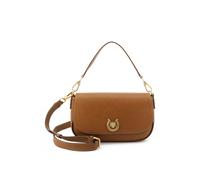 Schultertasche U.S. POLO ASSN. "MIDDLETON FLAP CROSSBODY BAG. Damen", Damen, Gr. B/H/T: 8cm x 16cm onesize, cognac, Polyurethan, Taschen Schultertasche, Schultertasche Damen, Abendtasche, Fashion, Lif