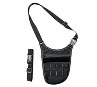 Taktische Schultertasche Unterarmtasche Herren Versteckte Molle Hüfttasche Outdoor Reise Geldbörse Telefon Schlüssel Anti Diebstahl Tasche, Schwarz, 19*26cm, Schultertasche