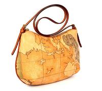 Schultertaschen Alviero Martini Damen Stoff Check Alviero Martini, Braun und Gold CD06660000010 Braun 10x18x34 cmEU