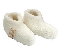 Bettschuhe Wolle ecru 44/45