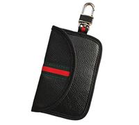 Schutz Autoschlüssel, RFID Funkschlüssel Abschirmung Schlüsselmäppchen Faraday Leder Schlüsseletui Schlüsseltasche