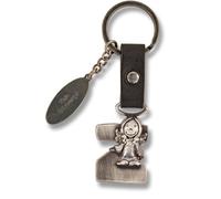 Schutzengel Schlüsselanhänger Buchstabe Z - Multicolored - Minimalist - Unisex-Erwachsene - Verschiedenfarbig