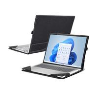 Schutzhülle für HP Laptop 17s-cu/17-cp/17z-cp/Envy 17-cr 17t-cr/17-ch/17-da/17t-da17,7,6 cm (17,3 Zoll), sturzsicher, PU-Leder, Innentasche (43,9 cm (17,3 Zoll), Dunkelgrau