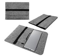 NAUCI Schutzhülle kompatibel für Lenovo ThinkPad T14s Filz Tasche Sleeve Hülle Laptop Cover Notebook Case 14 Zoll, Farbe:Grau
