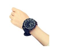 (Schwarz) 2018 Sport Großes Zifferblatt Männer Frauen Uhr Kunstleder Band Quarz Armbanduhr Paar Geschenk