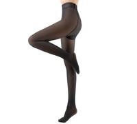 (Schwarz, 220g80 140) Elegante Samt Leggings, bequeme und weiche warme Damen Leggings, die