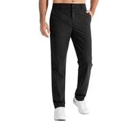 Schwarz Anzughose Herren Businesshose Klassischer Passform Freizeithose Atmungsaktiv Leichte Herrenhose Schnell Trocknende Anzughose Geradem Bein Outdoorhose Bequem Golfhose Mit Knopfleiste