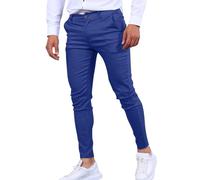 Schwarz Anzughose Herren Einfarbig Businesshose Klassischer Passform Freizeithose Slim Fit Herrenhose Atmungsaktiv Stretch Geradem Bein Outdoorhose Bequem Golfhose Mit Knopfleiste