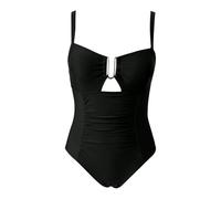 Schwarz Badeanzug Damen Große Größe Badeanzüge für Damen Sexy Racerback Monkini Langärmelig Ideal Für Strandurlaub Und Surfen für Urlaubsreisen Sommer