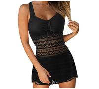 Schwarz Badeanzug Damen Große Größe Badeanzüge für Damen Slim Fit Tankini Badeanzüge Für Zweiteilige Badeanzüge Mit Print Trägertop Und Shorts Strandmode Mode Schwimmanzug Sexy Monokini Sommer
