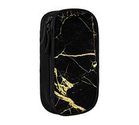 Schwarz Gold Marmor Federmäppchen Tragbar Federmäppchen Büro, Schwarz , Einheitsgröße, Lässiger Tagesrucksack