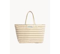Schwarz, Hellbeige Weekender Naram aus Bio-Baumwolle B 46 x H 33 cm