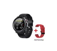 (Schwarz mit einem Armband) Timewolf Herren Smart Watch Herzfrequenz Blutdruck IP68 Wasserdicht Sport